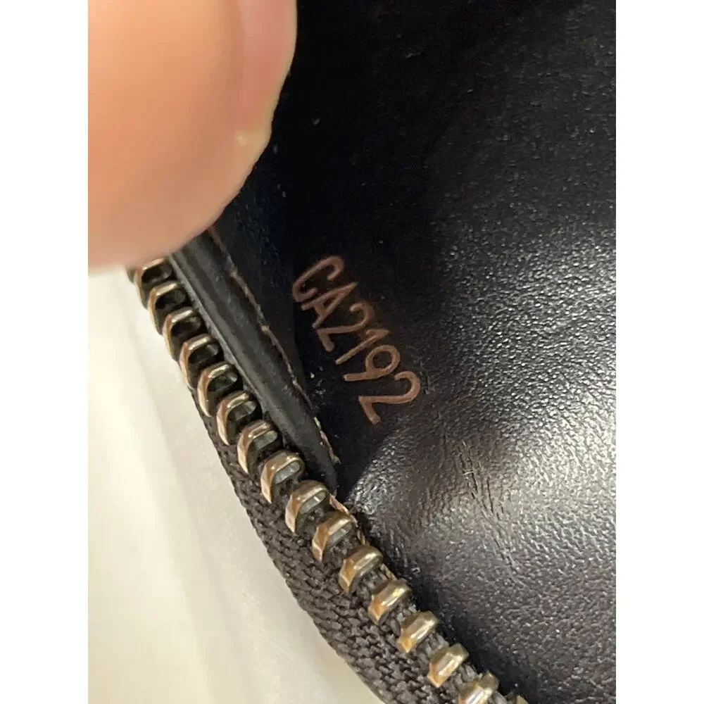 Louis Vuitton Utah Zippy Organizer Brown Leather Wallet Zip Around LV Unisex